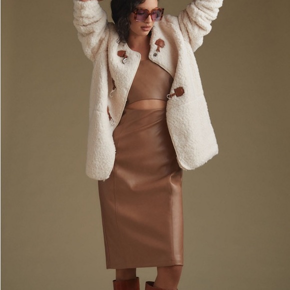 7 For All Mankind Jackets & Blazers - 7 FOR ALL‎ MANKIND Cozy Toggle Front Sherpa Jacket